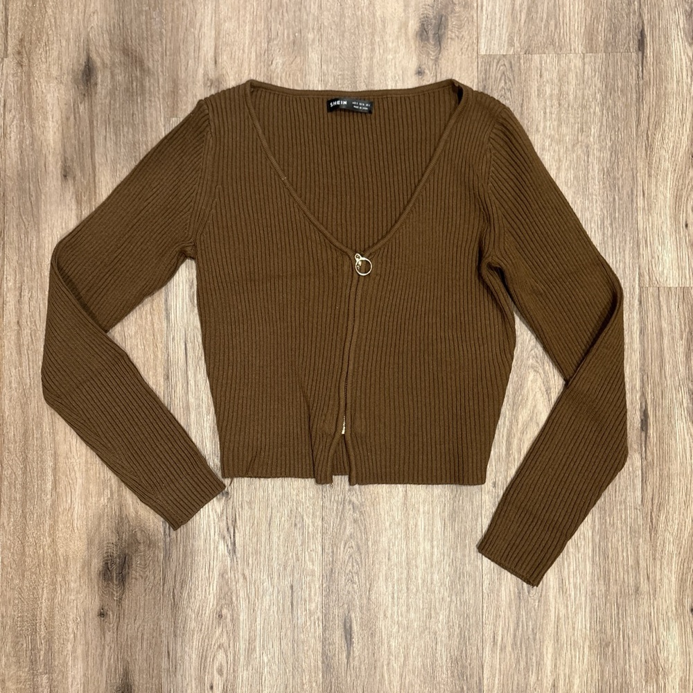 SHEIN Brown Cardigan